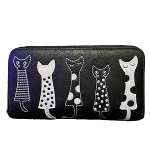 Black Cat Continental wallet